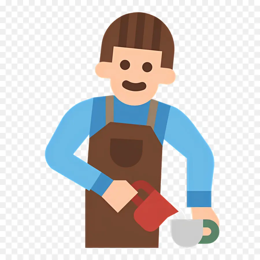 Barista，Café PNG