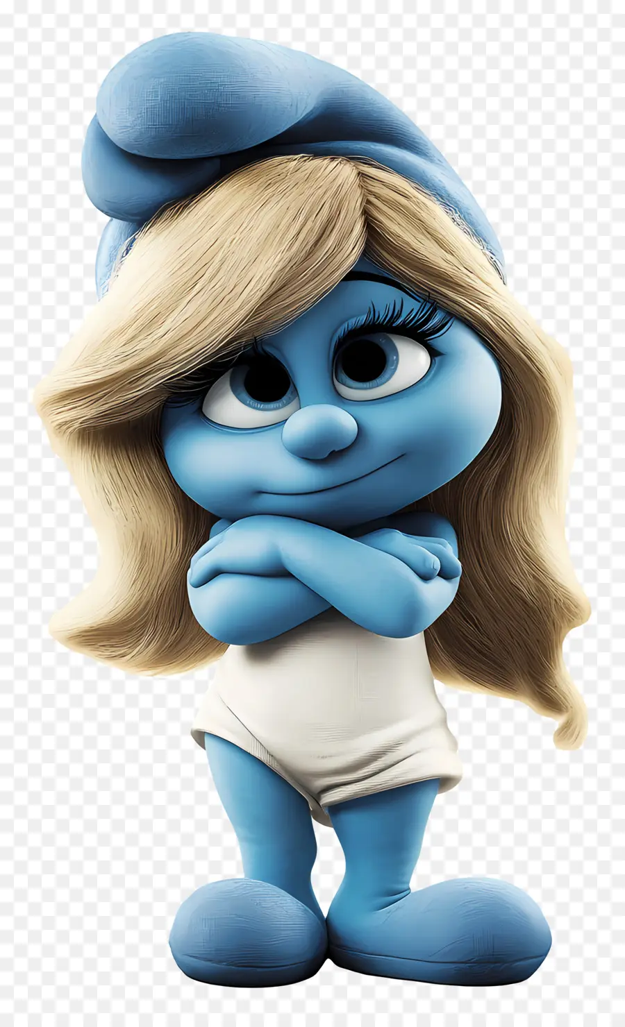 Smurfette，Personagem Azul PNG