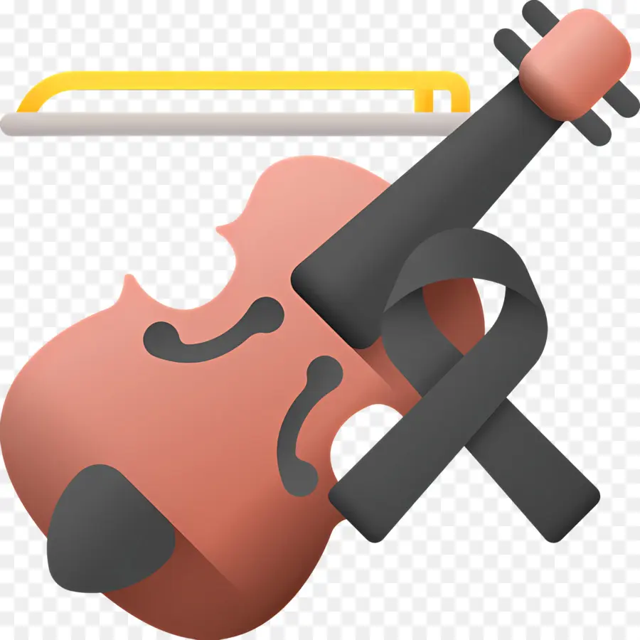 Violino，Violino Com Arco PNG