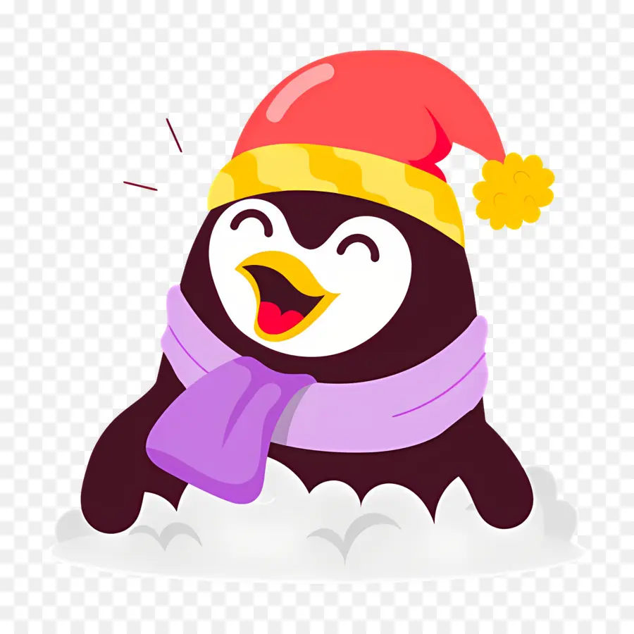 Pinguim De Natal，Pinguim Com Chapéu PNG