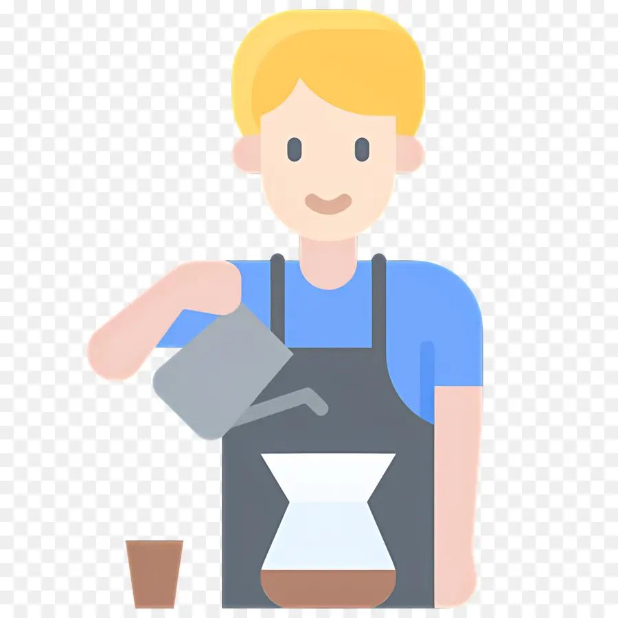 Barista，Derramando PNG