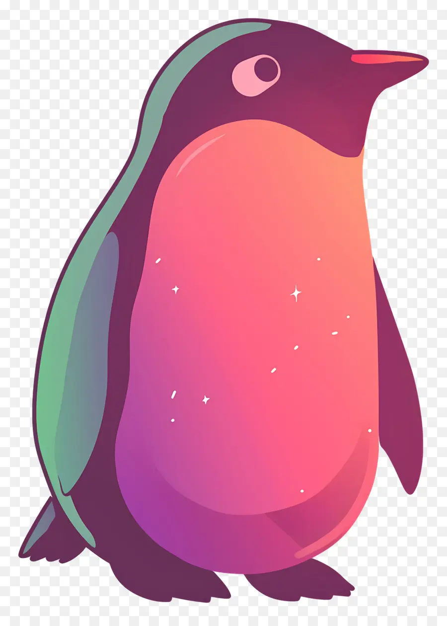 Pinguim De Natal，Pinguim Colorido PNG