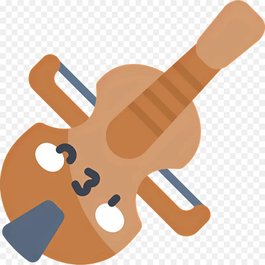 Violino，Violino Marrom PNG