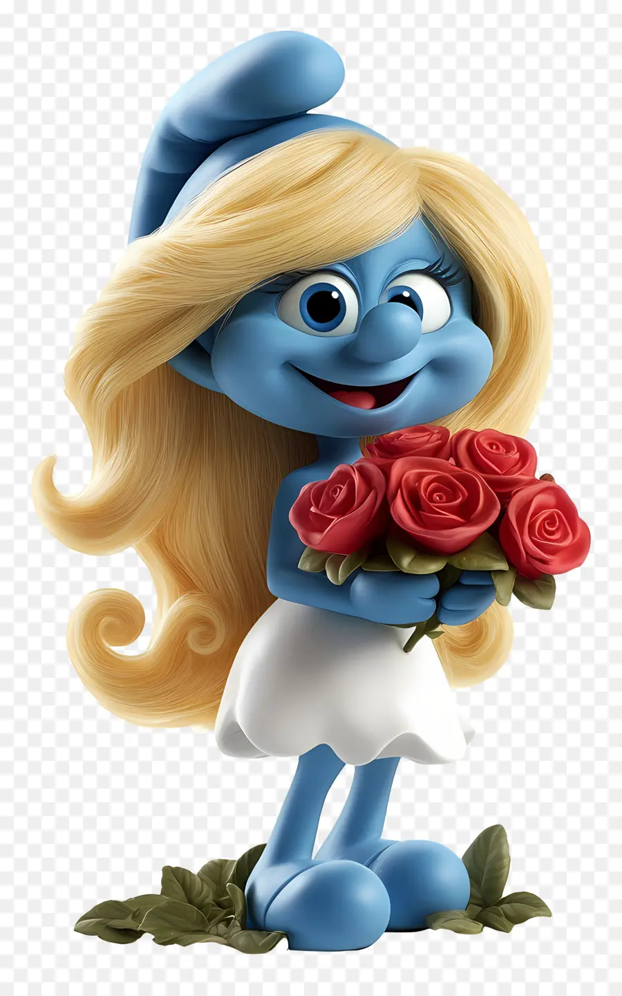 Smurfette，Estatueta Azul PNG