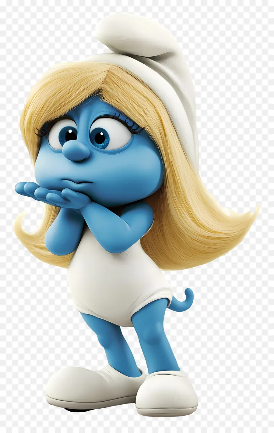 Smurfette，Personagem Azul PNG