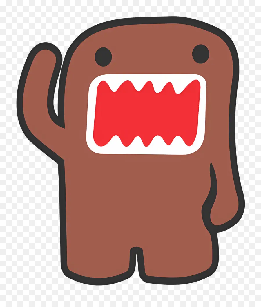 Domo Kun，Monstro Marrom PNG