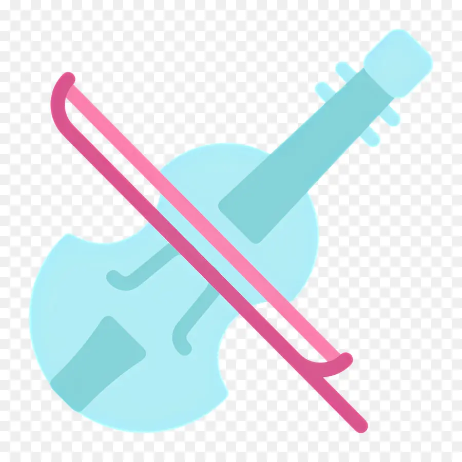 Violino，Violino Azul PNG