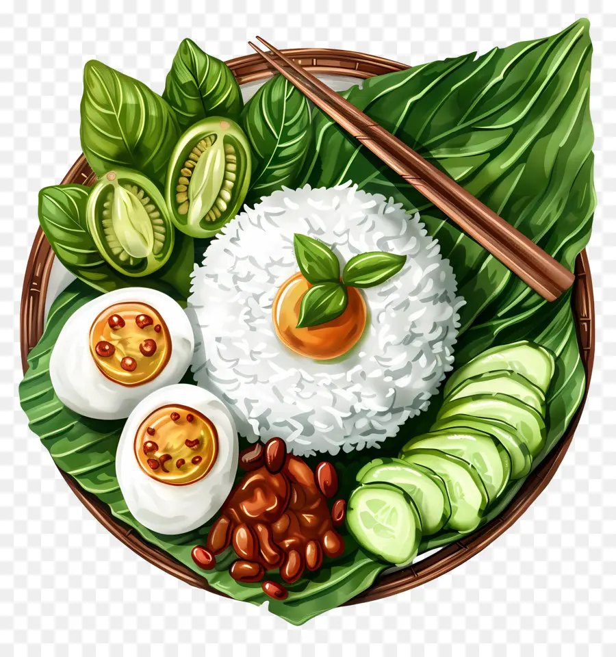 Nasi Lemak，Arroz PNG