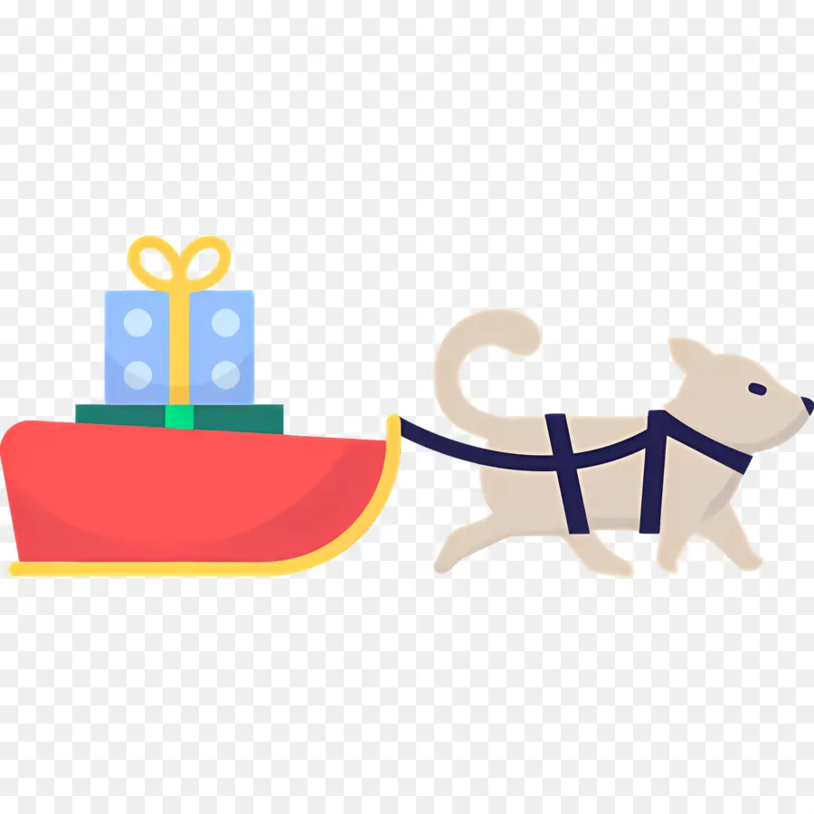 Cachorro De Natal，Cachorro De Trenó PNG