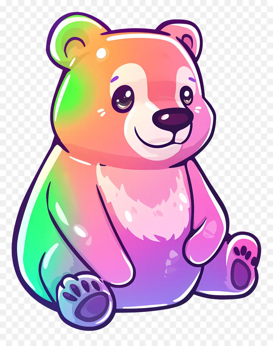 Urso De Natal，Ursinho De Pelúcia Colorido PNG