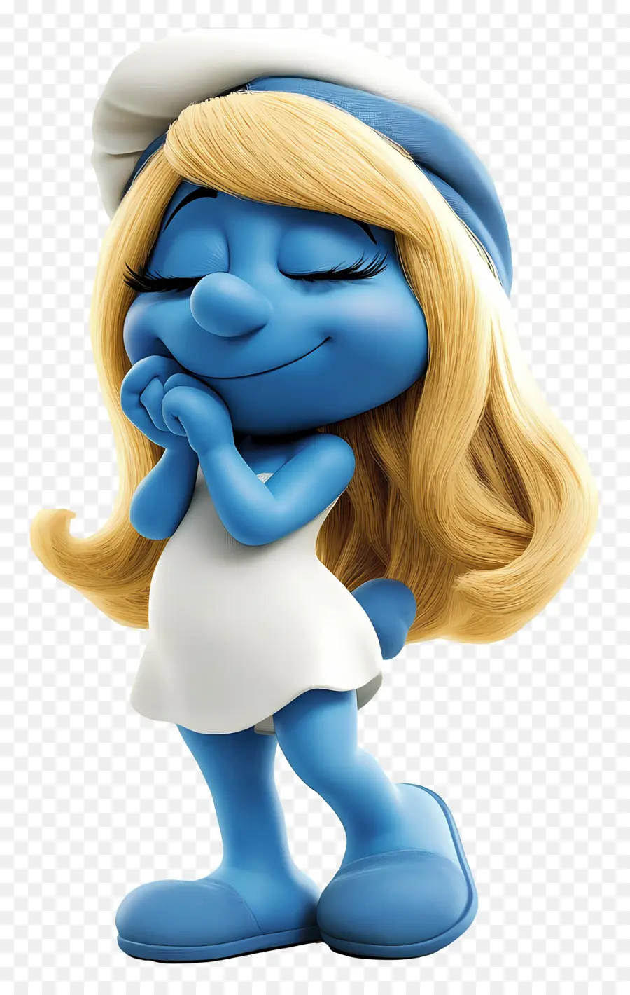 Smurfette，Personagem De Desenho Animado Azul PNG