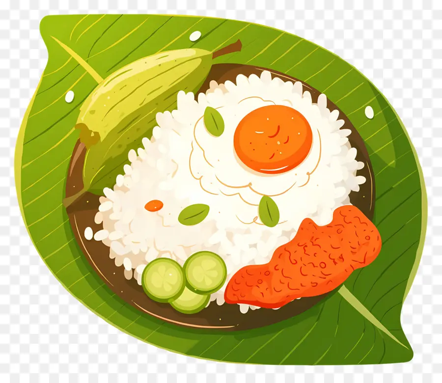 Nasi Lemak，Arroz E Frango PNG