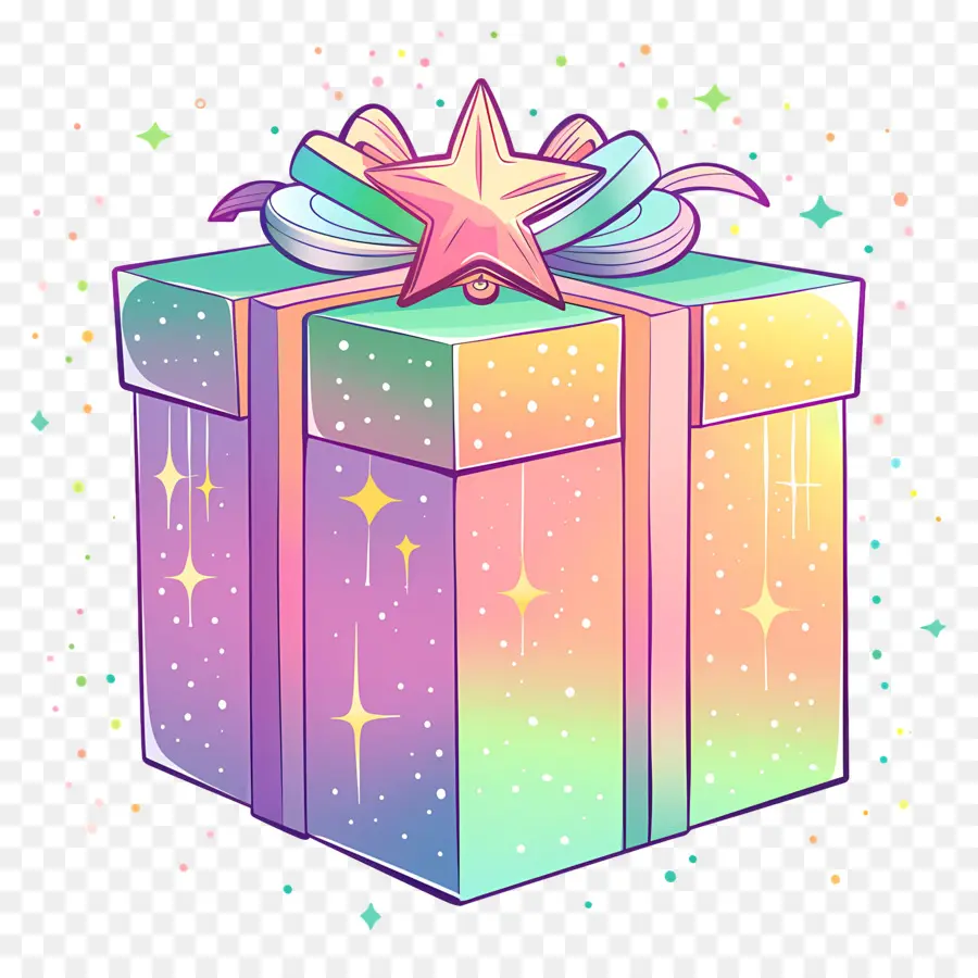 Presente De Natal，Caixa De Presente Colorida PNG