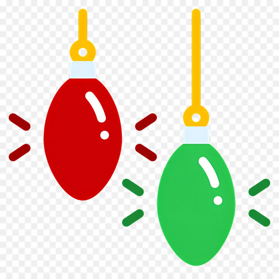 Luzes De Natal，Vermelho PNG