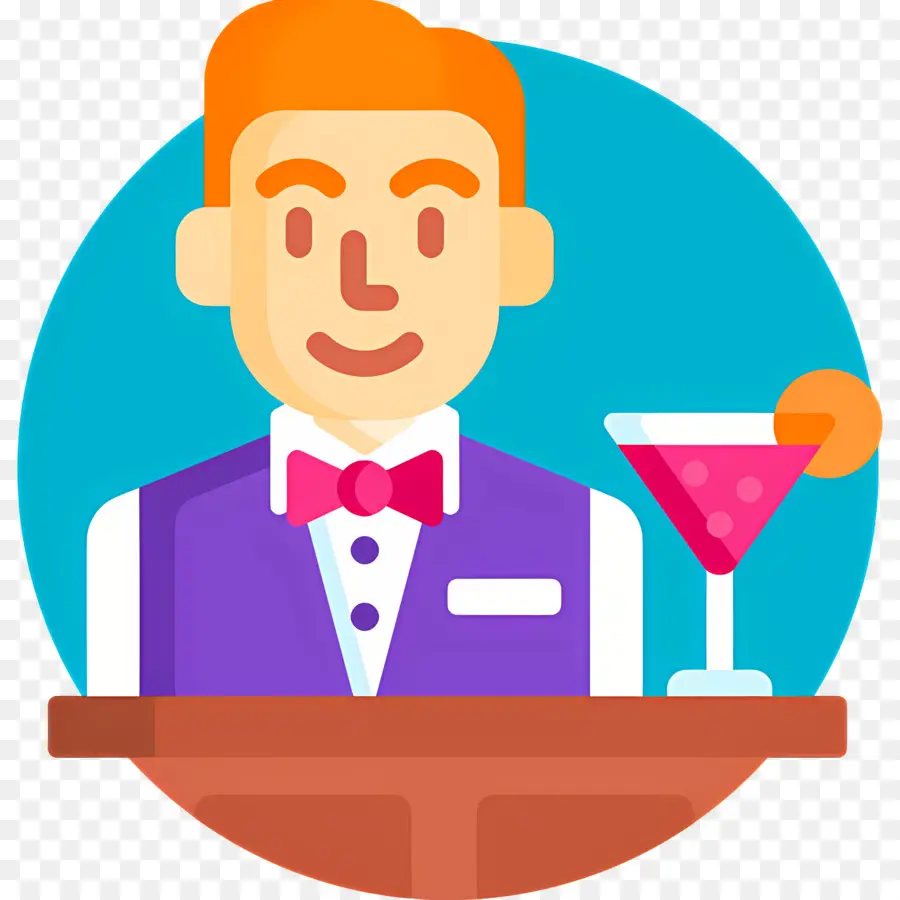 Barman，Barman Com Coquetel PNG