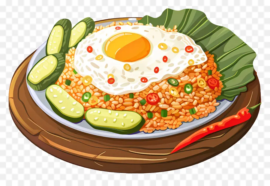 Nasi Lemak，Arroz Frito PNG