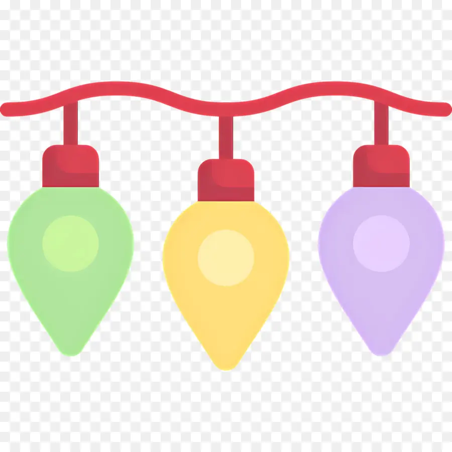 Luzes De Natal，Luzes De Cordas De Lâmpadas Coloridas PNG