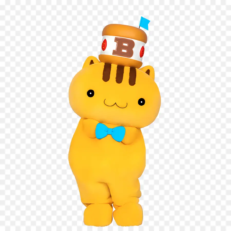 Bagel，Gato Amarelo Com Chapéu PNG