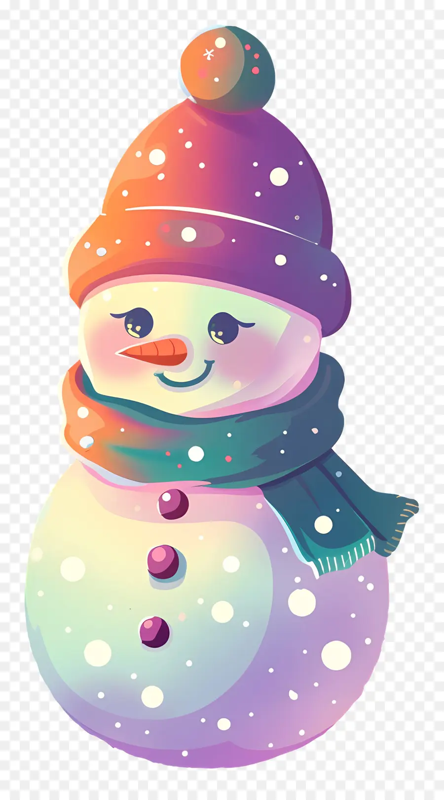 Boneco De Neve De Natal，Boneco De Neve Colorido PNG