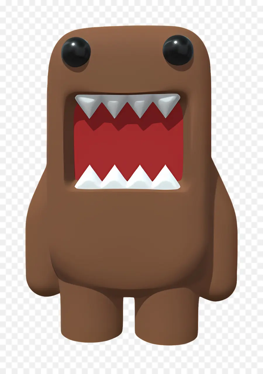 Domo Kun，Monstro Marrom PNG