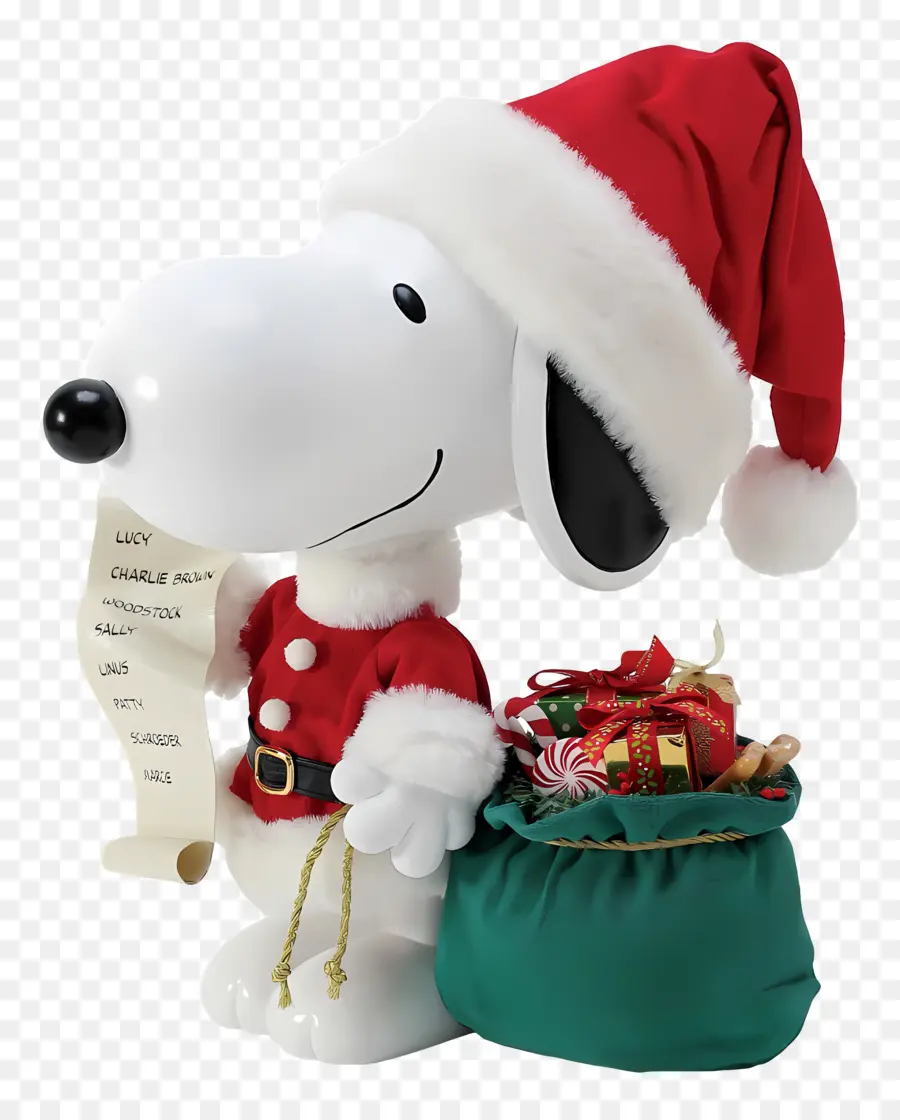 Snoopy，Papai Noel PNG