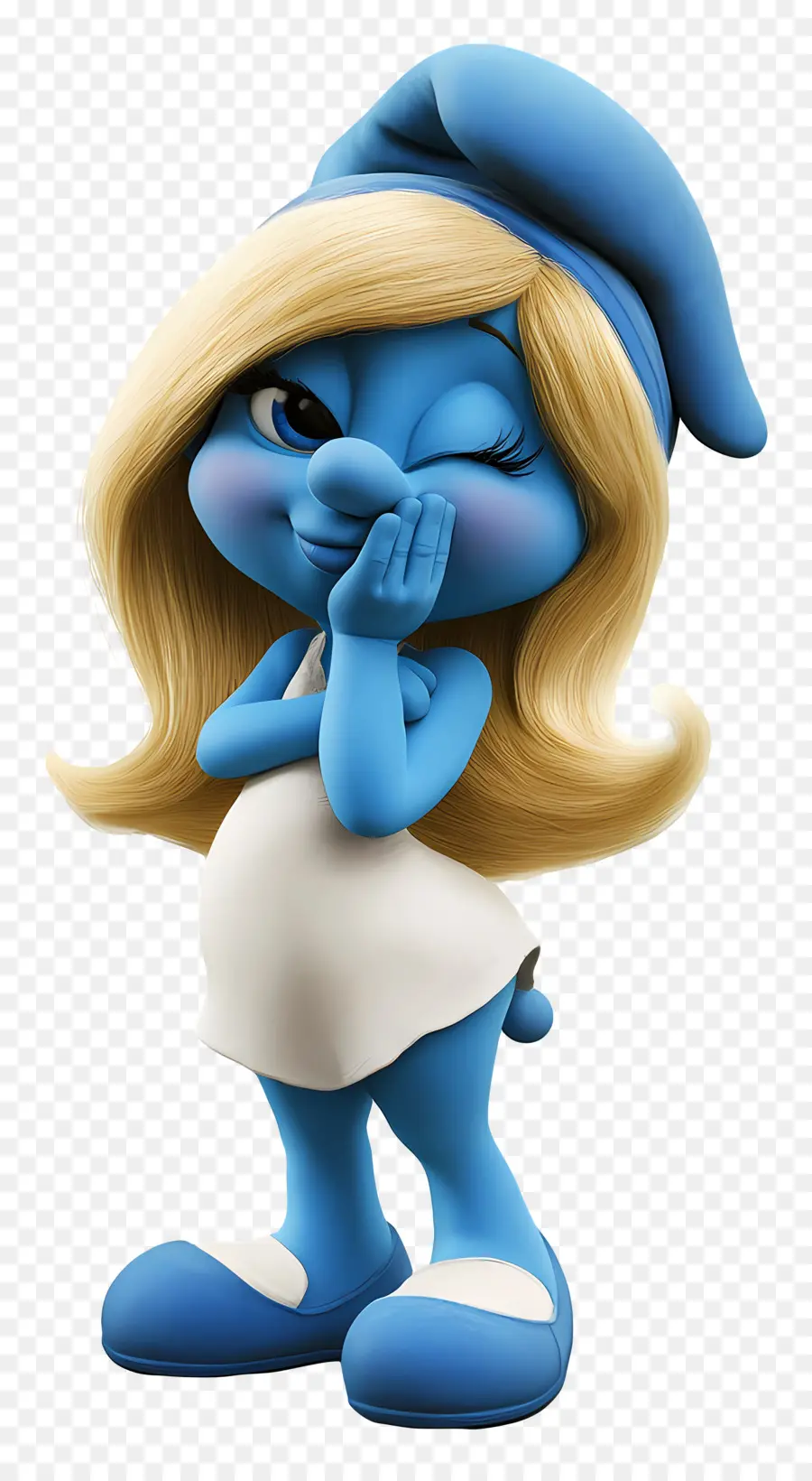 Smurfette，Personagem De Desenho Animado Azul PNG