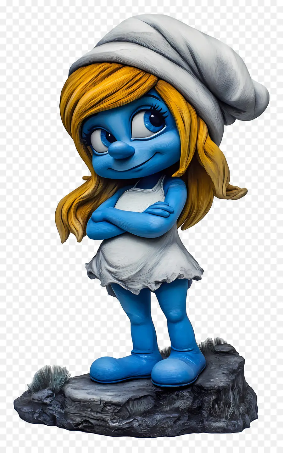 Smurfette，Personagem De Desenho Animado Azul PNG