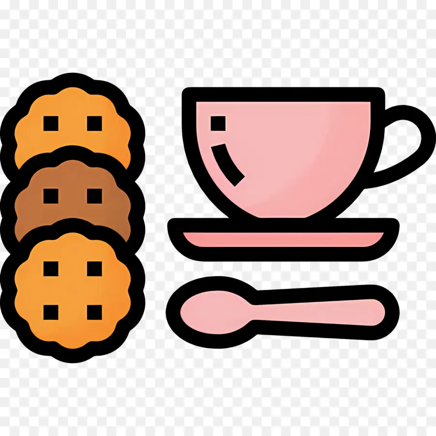 Chocolate Quente E Biscoitos，Chá E Biscoitos PNG