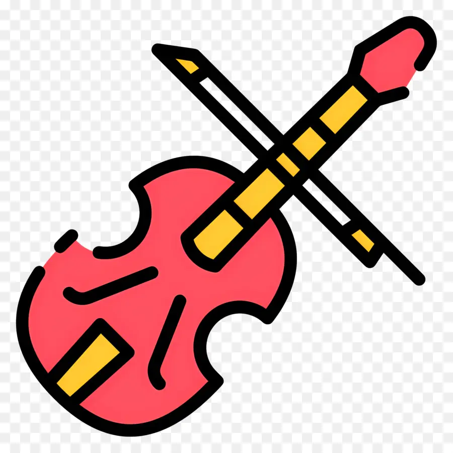 Violino，Violino Vermelho PNG