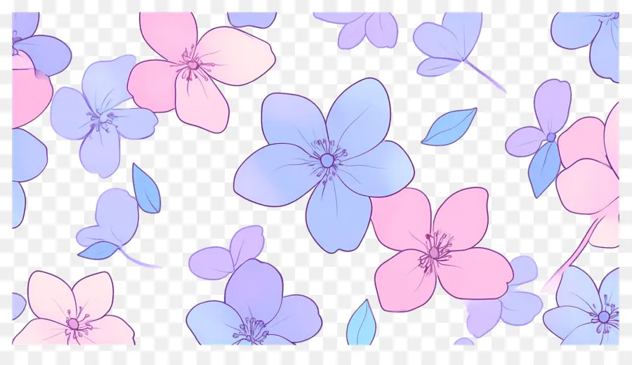 Fundo De Flor，Flores Coloridas PNG