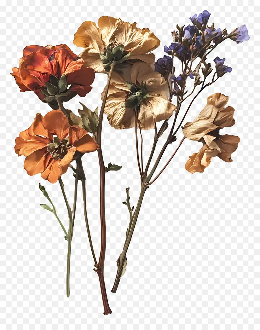 Arte Com Flores Secas，Flores Secas PNG