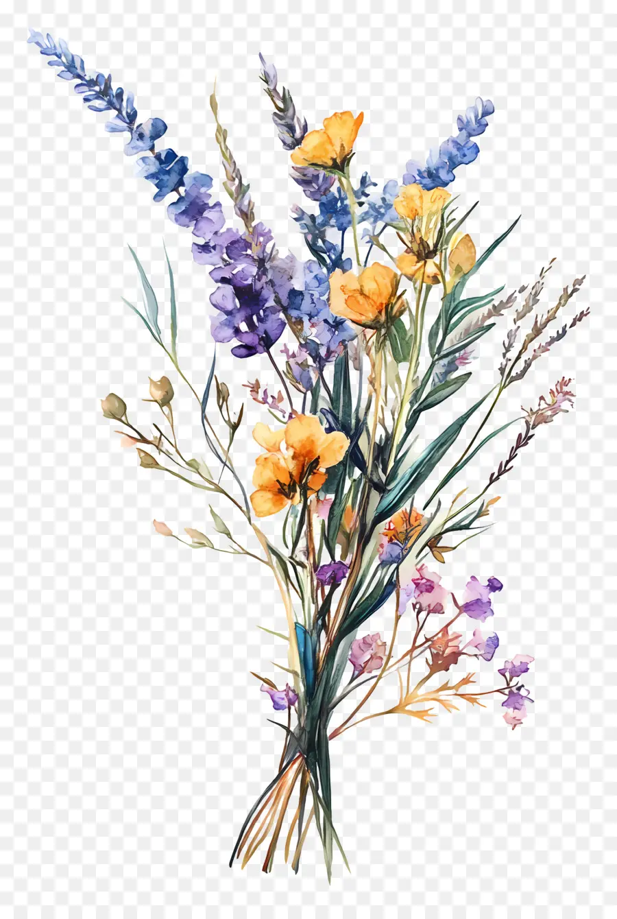 Arte Com Flores Secas，Ramalhete PNG