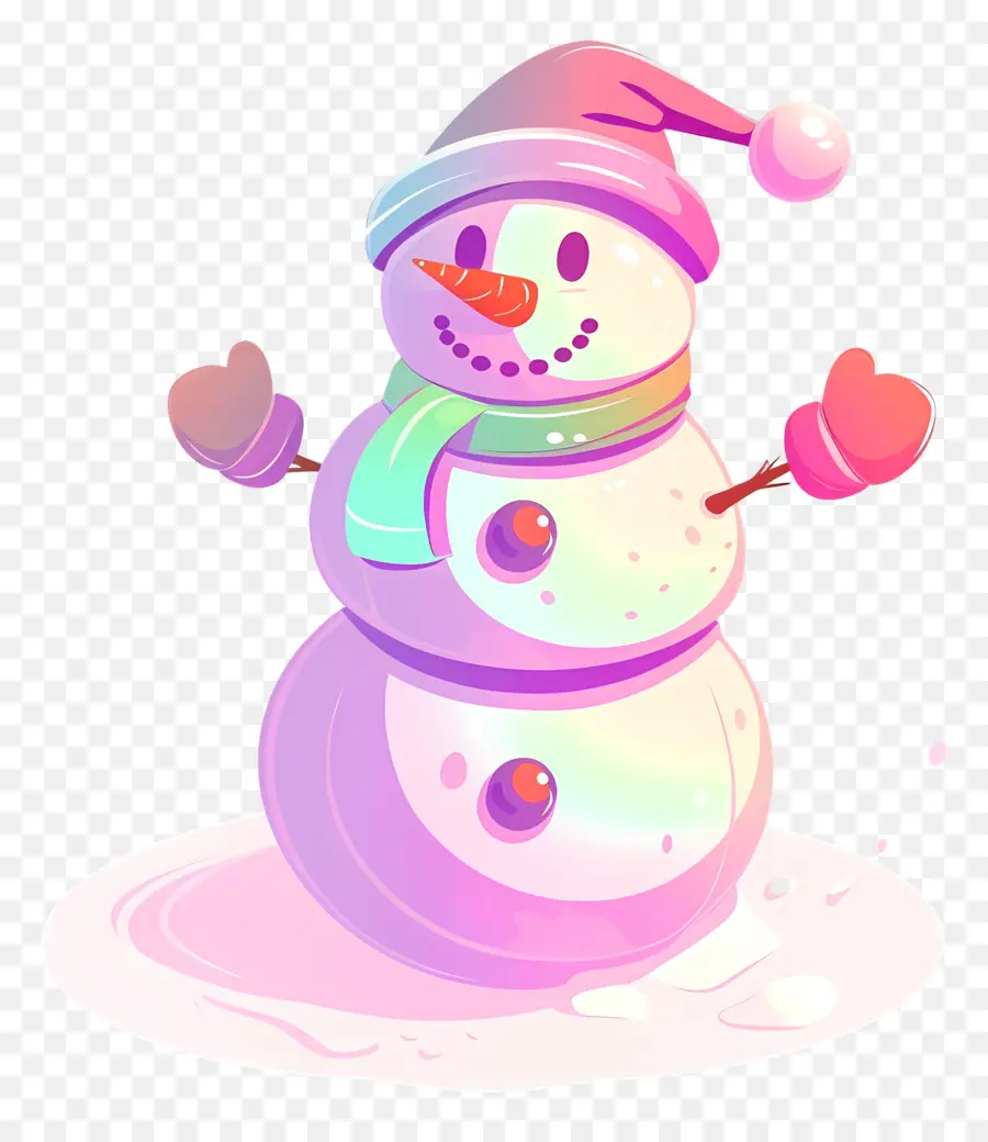 Boneco De Neve De Natal，Boneco De Neve Colorido PNG