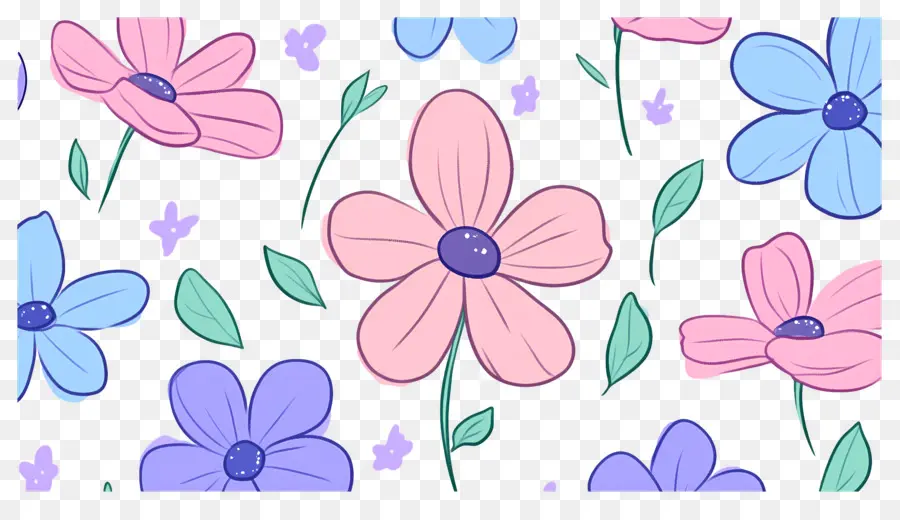 Fundo De Flor，Flores De Desenho Animado PNG