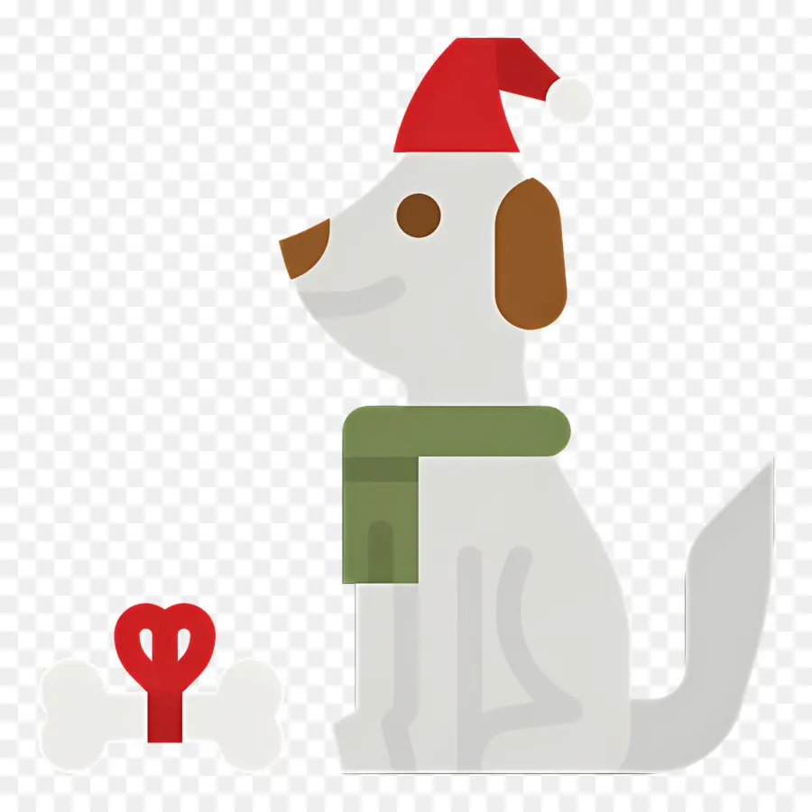 Cachorro De Natal，Cachorro Com Chapéu De Papai Noel PNG