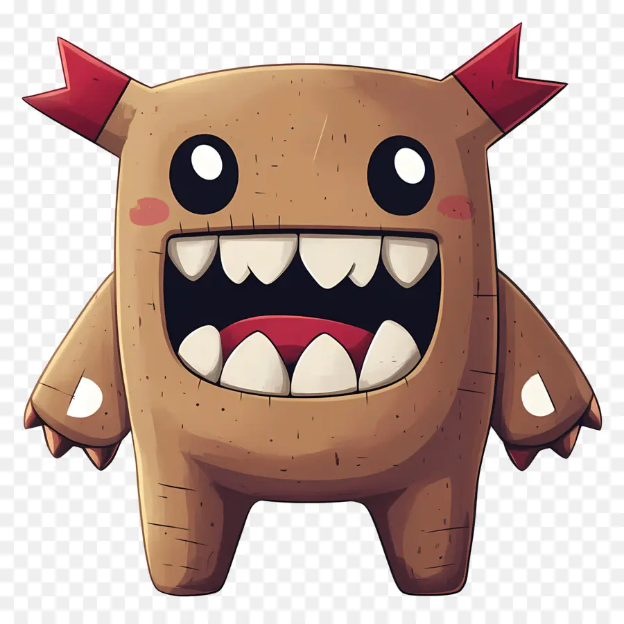 Domo Kun，Monstro De Desenho Animado PNG