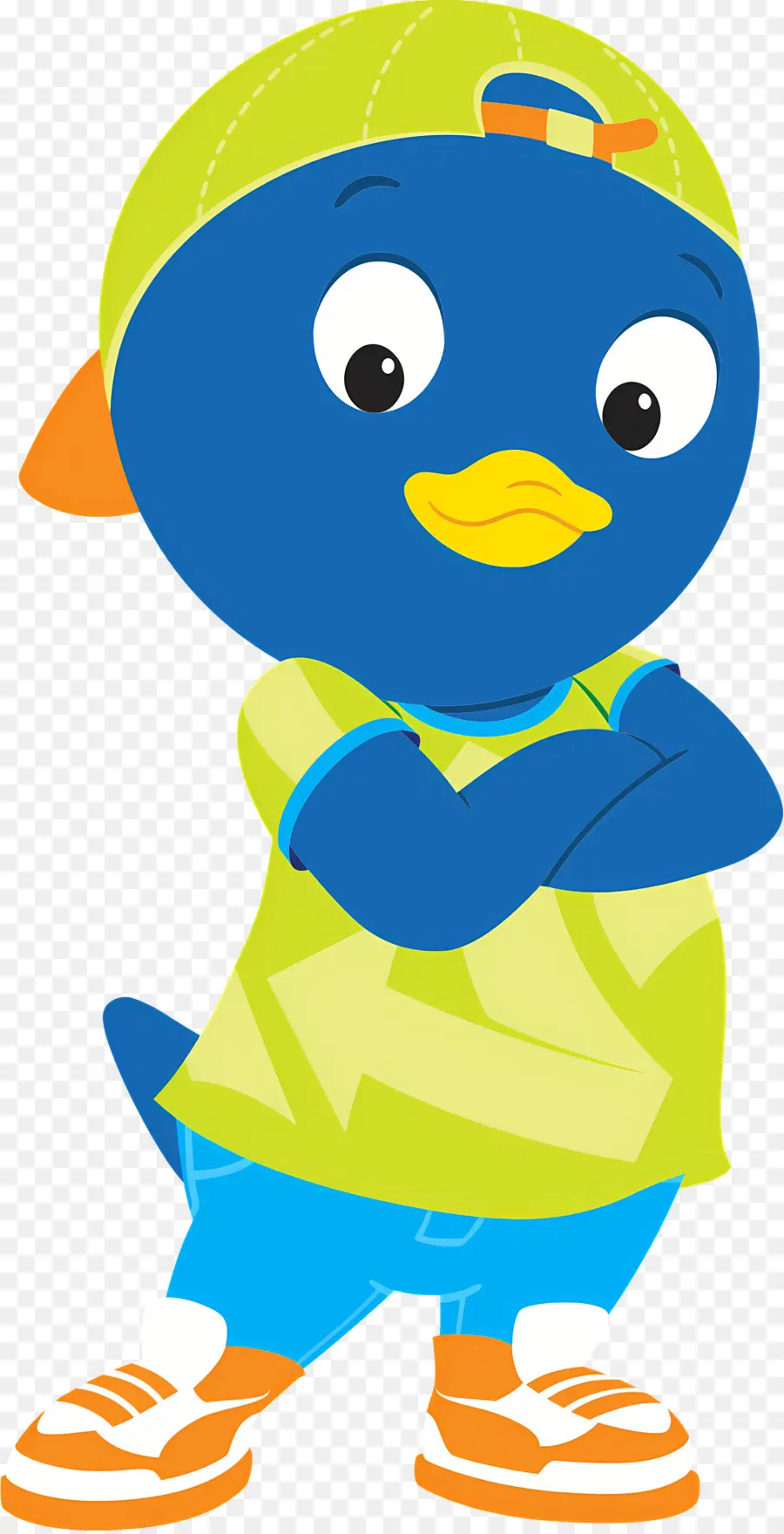 Backyardigans，Pinguim Azul Em Boné PNG