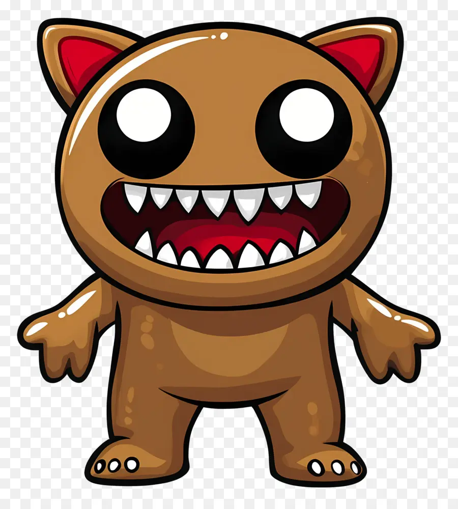 Domo Kun，Monstro Marrom PNG