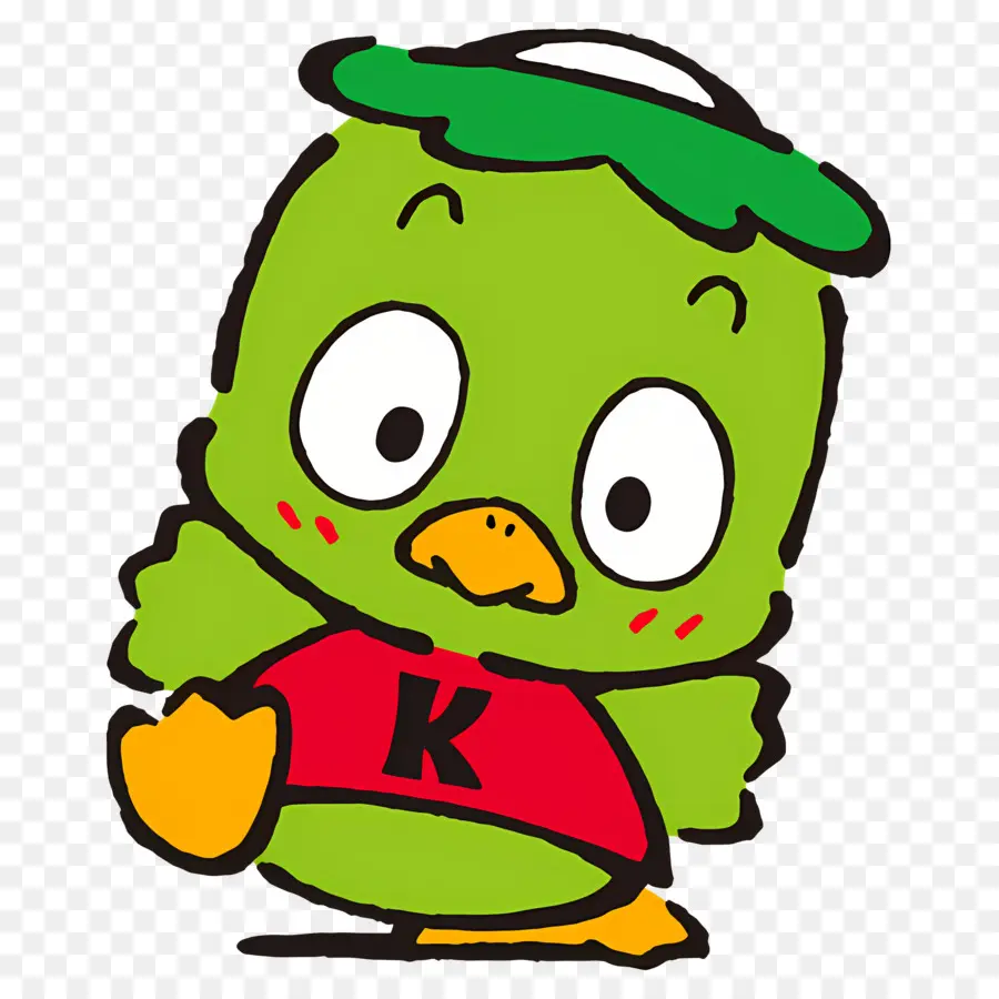 Kappa No Kappi，Pássaro Verde PNG