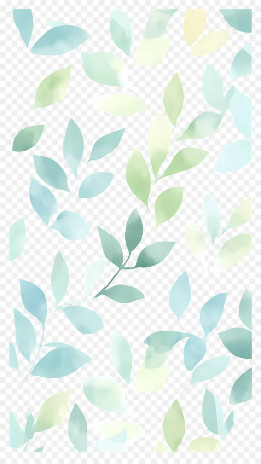 Fundo De Flor，Folhas Azuis PNG