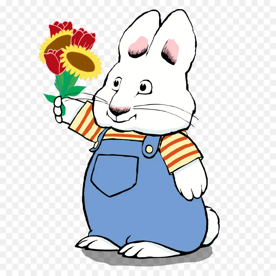 Max Rubi，Coelhinho Com Flores PNG