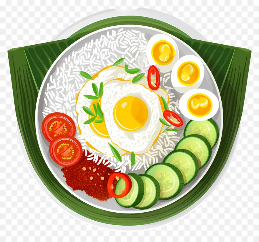 Nasi Lemak，Prato De Arroz PNG