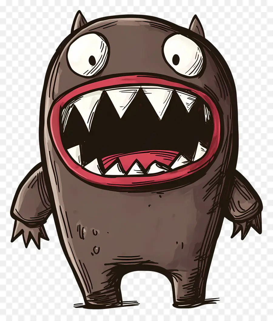 Domo Kun，Monstro De Desenho Animado PNG