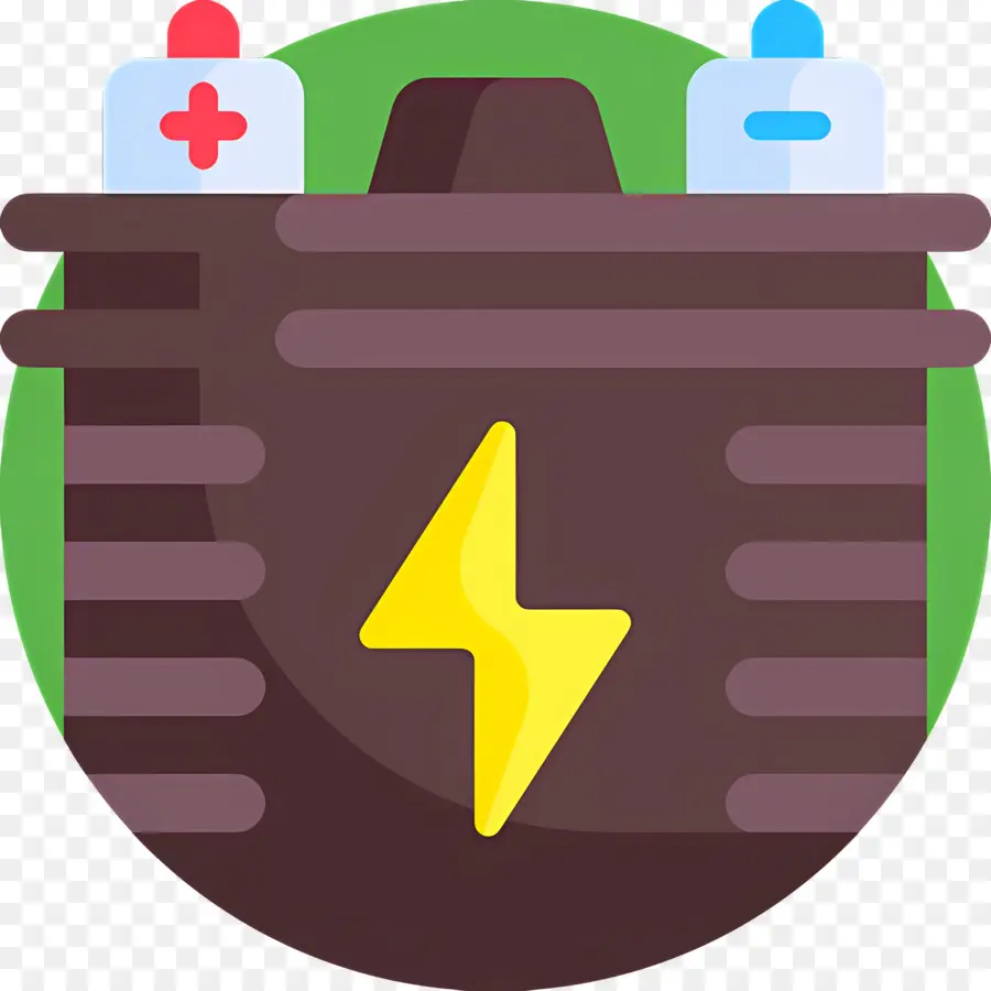 Armazenamento De Energia Da Bateria，Bateria Com Relâmpago PNG