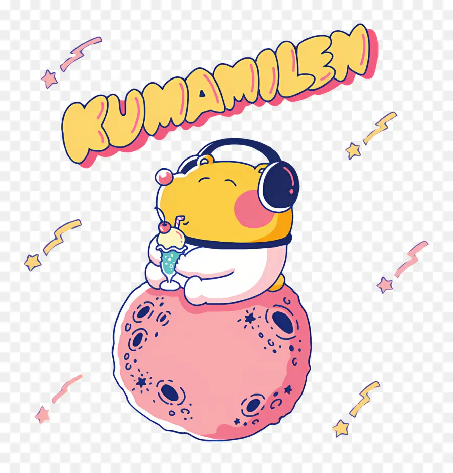 Kumamilen，Urso Na Lua PNG