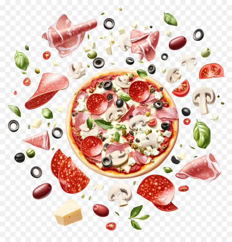 Ingredientes De Pizza，Queijo PNG