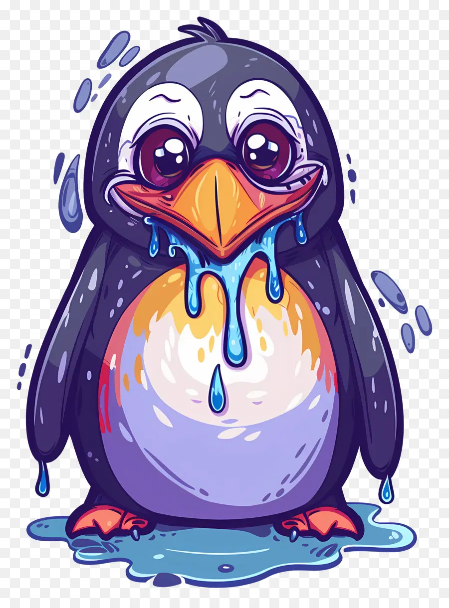 Pinguim Chorando，Pinguim Fofo PNG