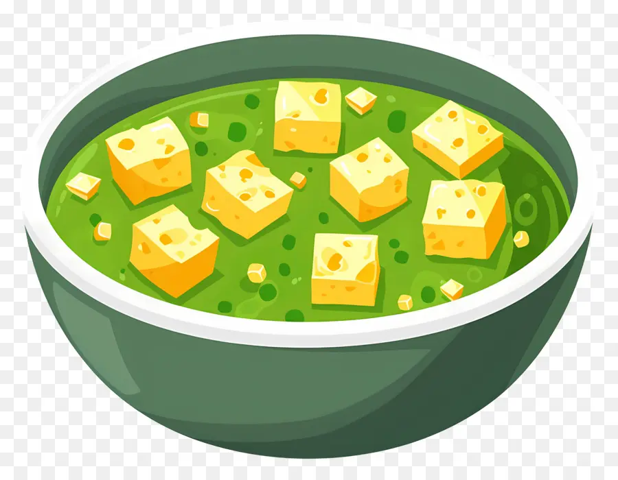 Painel Palak，Tigela De Sopa Verde PNG