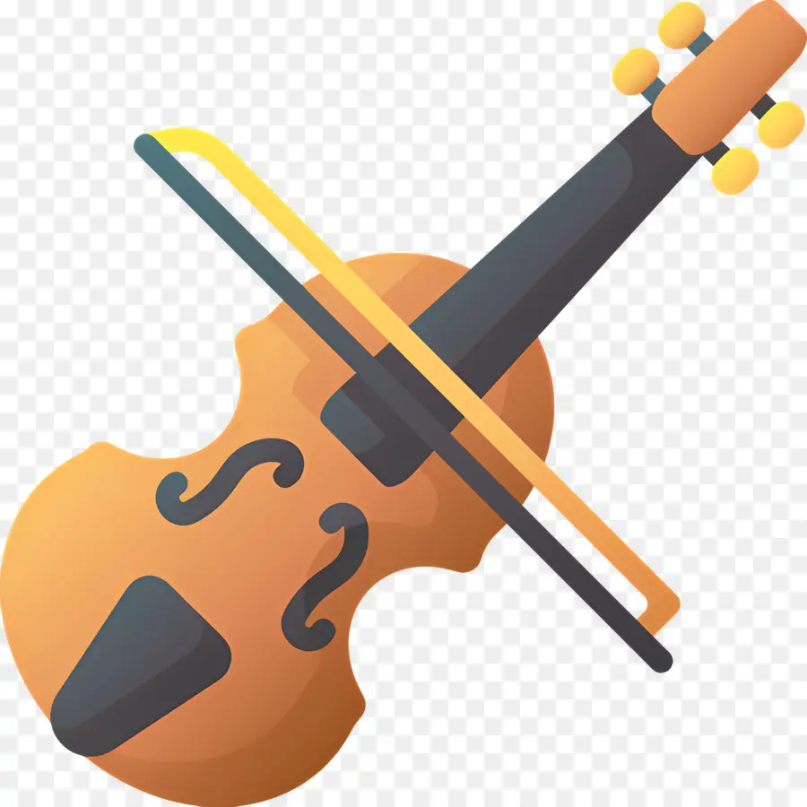 Violino，Violino Laranja PNG