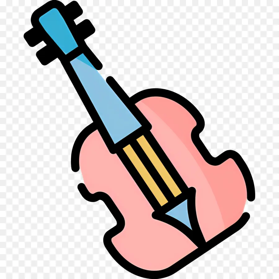 Violino，Violino Colorido PNG